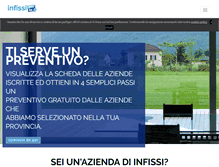 Tablet Screenshot of infissiperte.com